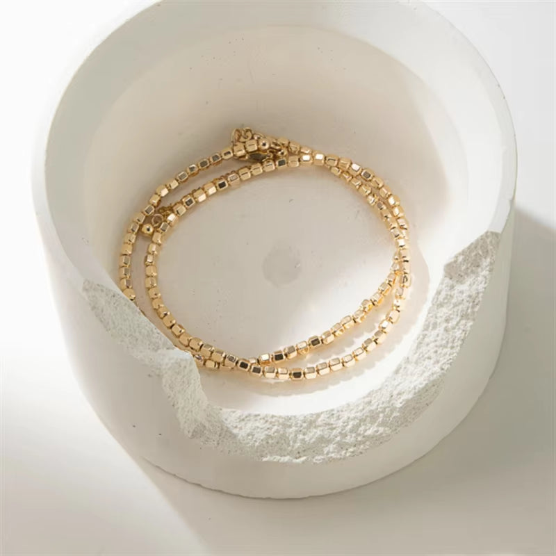 Dazzle Dime® 14K Gold Filled Bead Necklace | Dainty Bead Choker | Handmade & Tarnish-Resistant | Hypoallergenic | Bohemian Women Jewelry