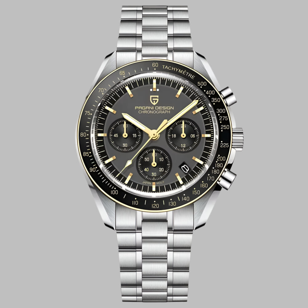 Men's Watches Top Luxury Quartz Watch for Men Auto Date Speed Chronograph AR Sapphire Mirror Wrist Watch