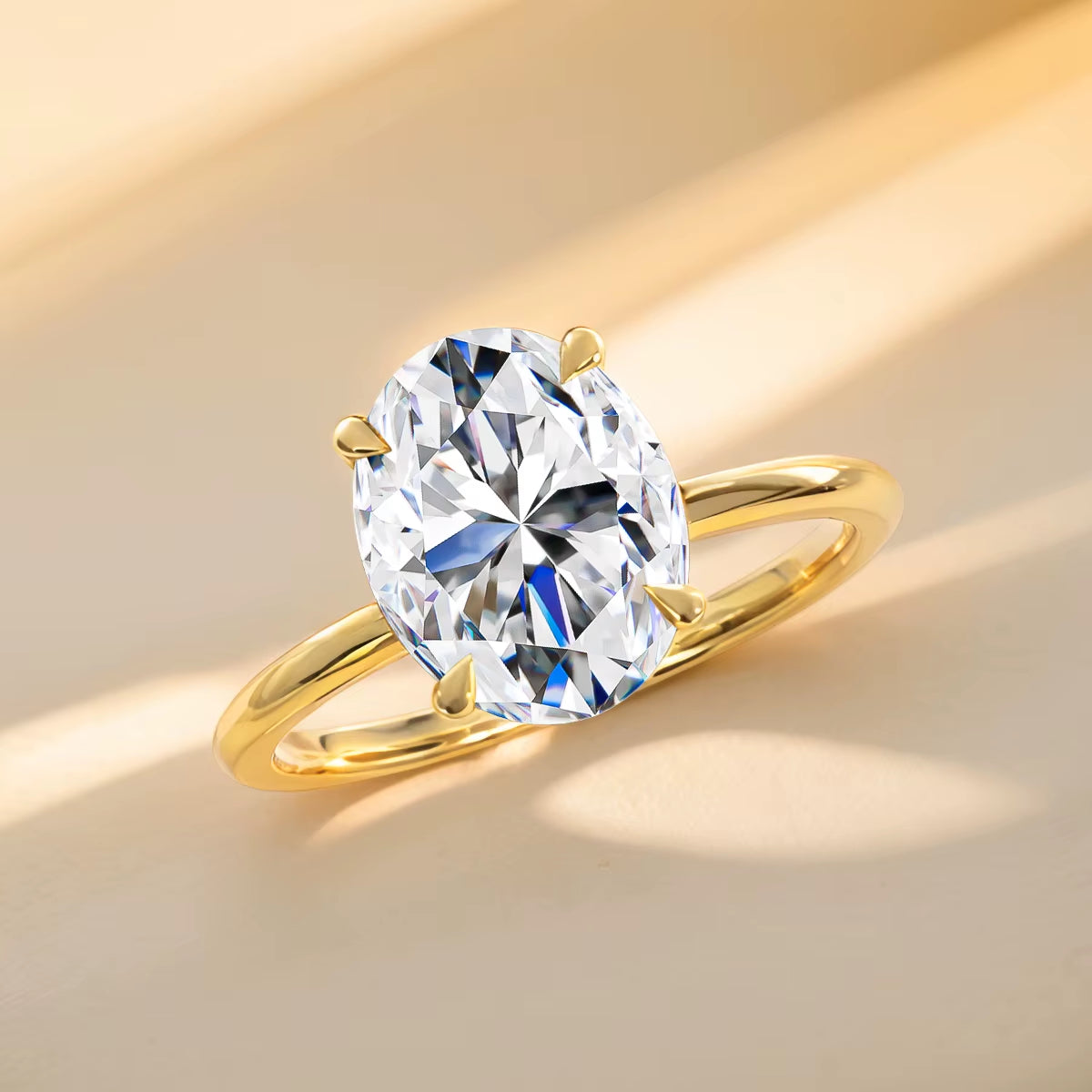 Dazzle Dime® 3CT Pear-Cut Moissanite Ring | 14K Solid Gold Wedding Band