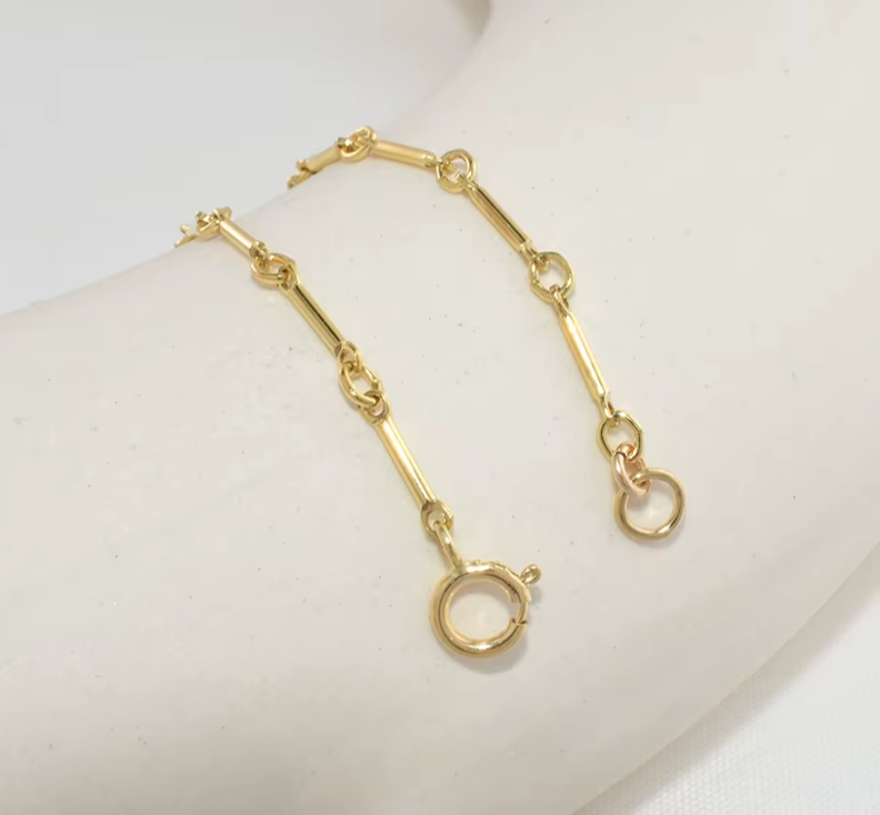 14K Gold Filled Chain Bracelet – Handmade Boho Charm Bracelet for Women