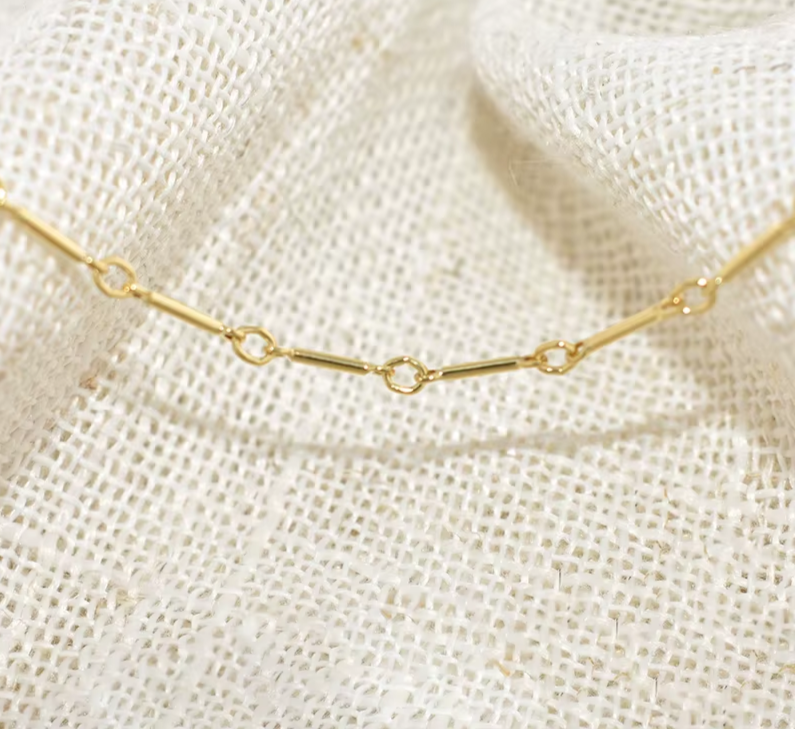 14K Gold Filled Chain Bracelet – Handmade Boho Charm Bracelet for Women