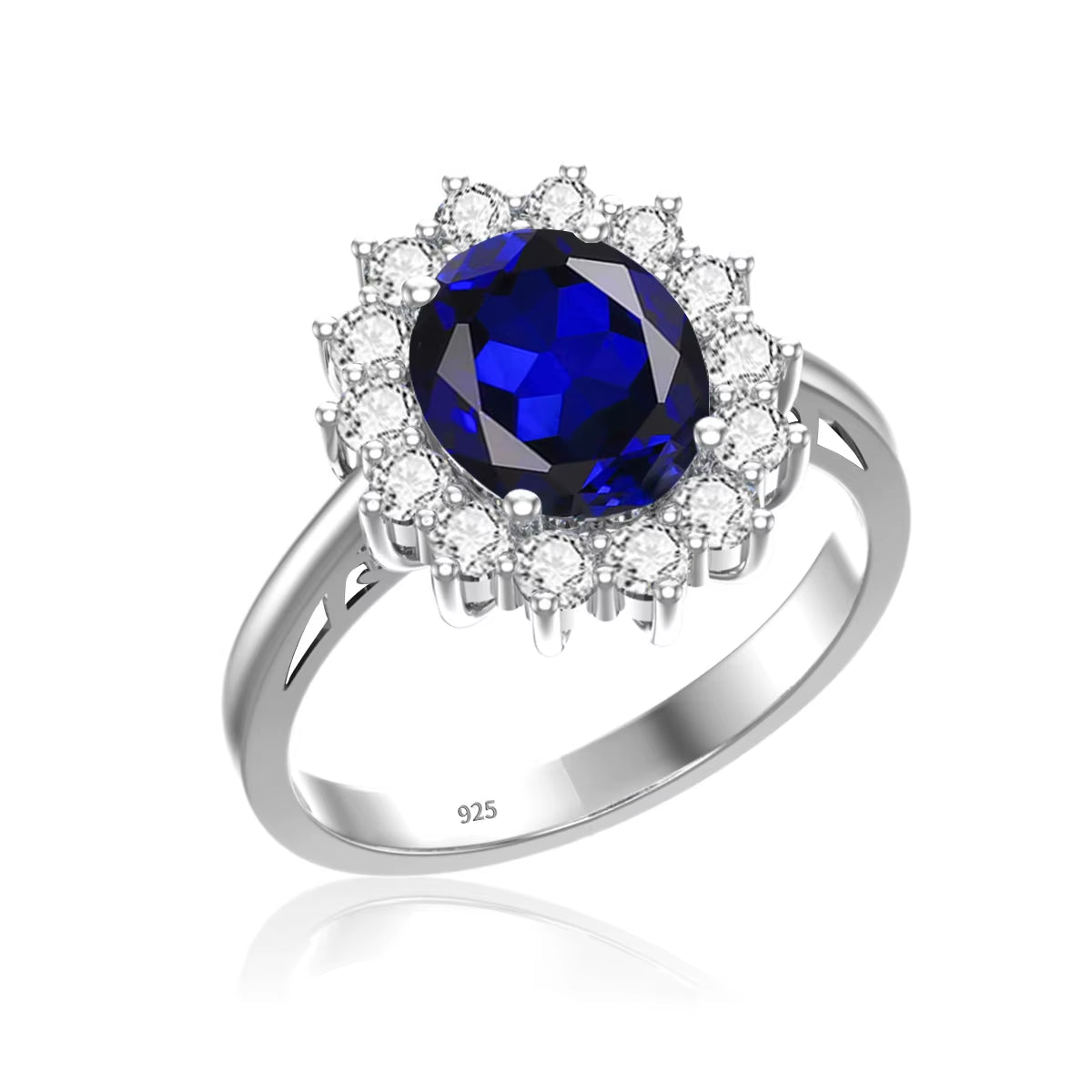 Dazzle Dime® Oval Cut 8x10mm Aquamarine Ring | 18K Gold-Plated Sterling Silver | Elegant Birthstone & Wedding Jewelry