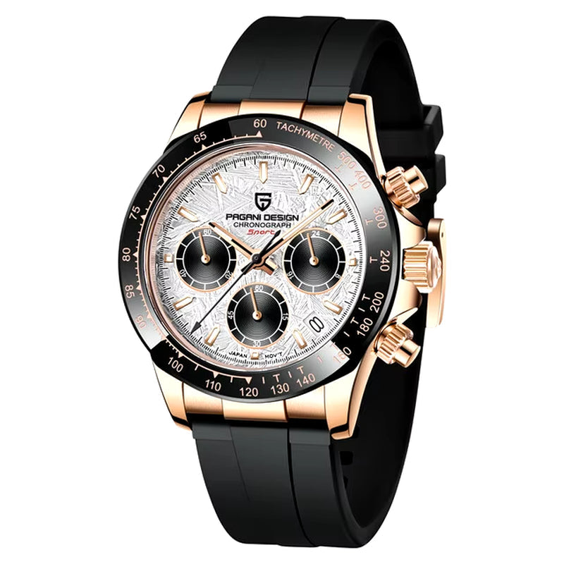 40Mm New V2 Men'S Quartz Watches Sapphire Retro Chronograph Stainless Steel Waterproof Watch Men Relogio Masculino