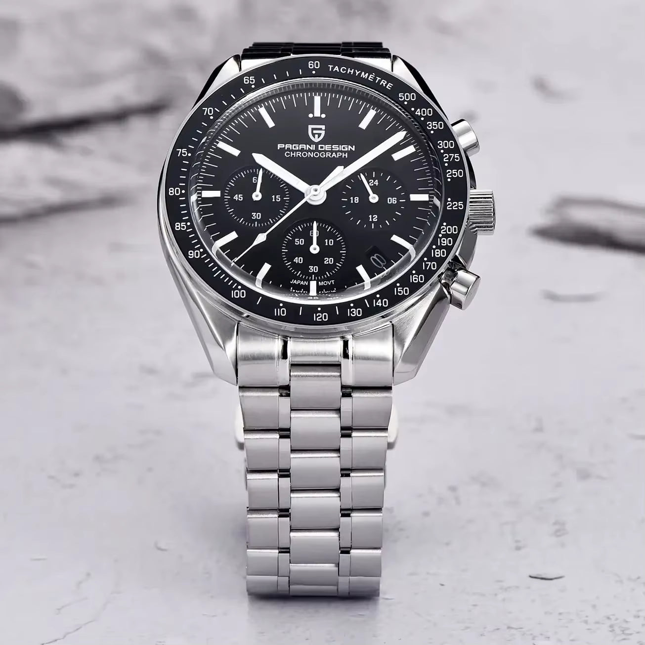 Men's Watches Top Luxury Quartz Watch for Men Auto Date Speed Chronograph AR Sapphire Mirror Wrist Watch