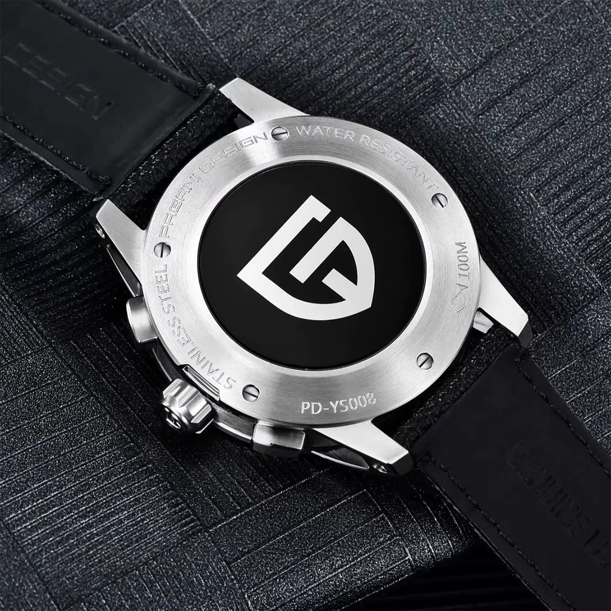 Luxury Casual Men's Quartz Watch VK63 100M Waterproof Sapphire Glass Stainless Steel Watch
