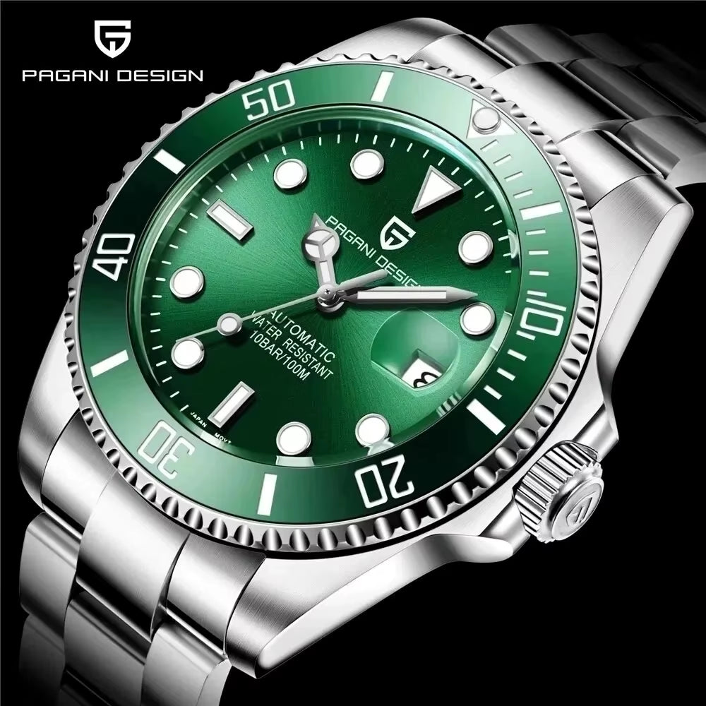 Men Mechanical Wristwatch Luxury Ceramic Bezel Automatic Watch Sapphire Glass Watch for Men Relogio Masculino