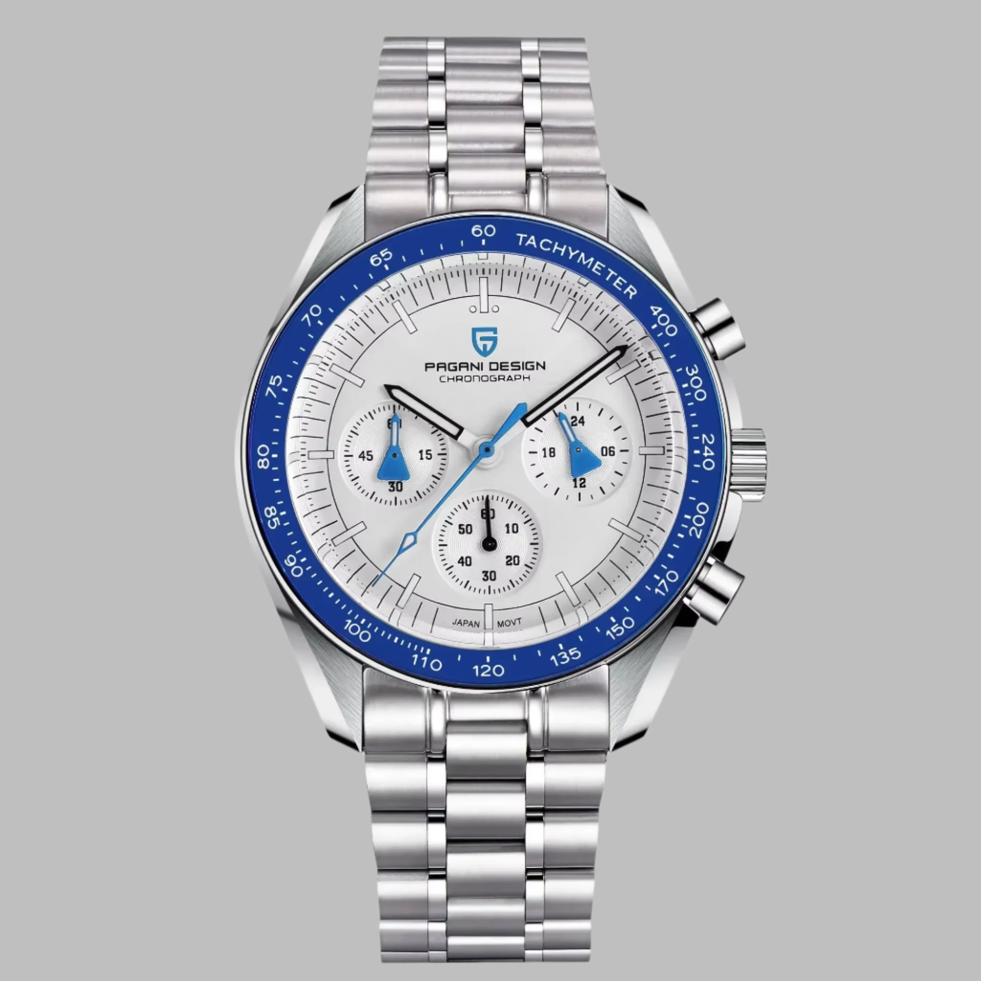 Men's Watches Top Luxury Quartz Watch for Men Auto Date Speed Chronograph AR Sapphire Mirror Wrist Watch