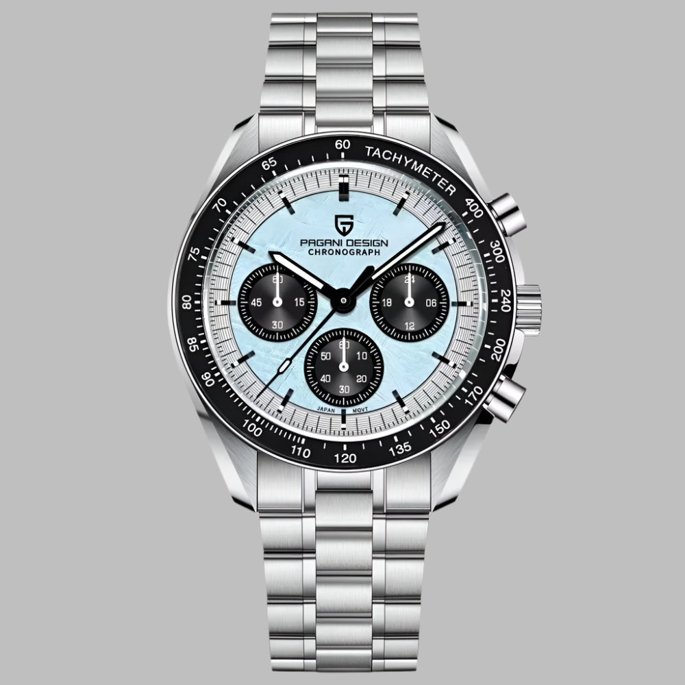 Men's Watches Top Luxury Quartz Watch for Men Auto Date Speed Chronograph AR Sapphire Mirror Wrist Watch