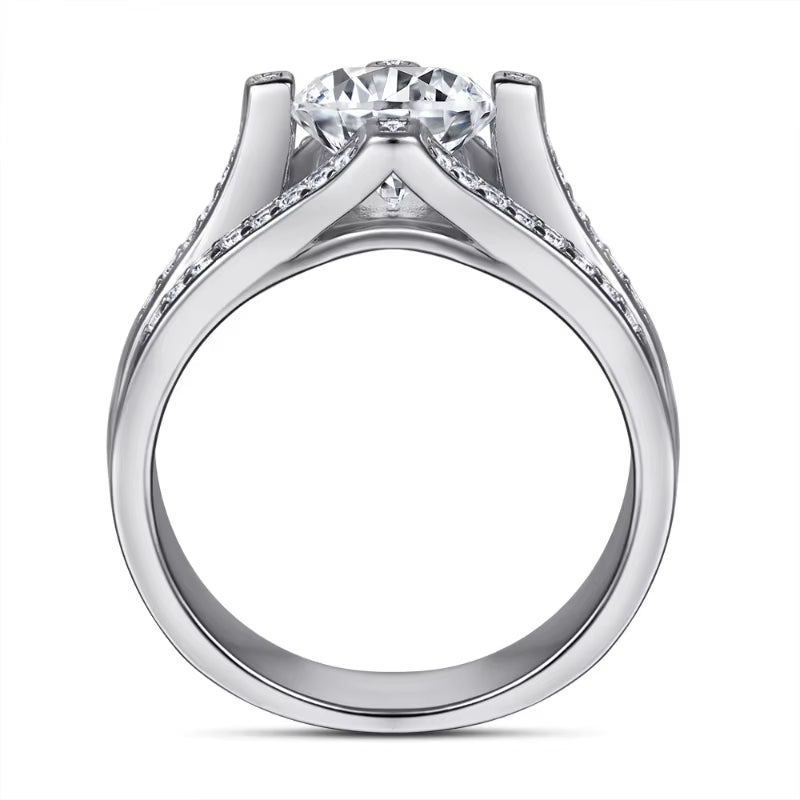 Dazzle Dime® 1 Carat Moissanite Engagement Ring | S925 Sterling Silver Fine Jewelry