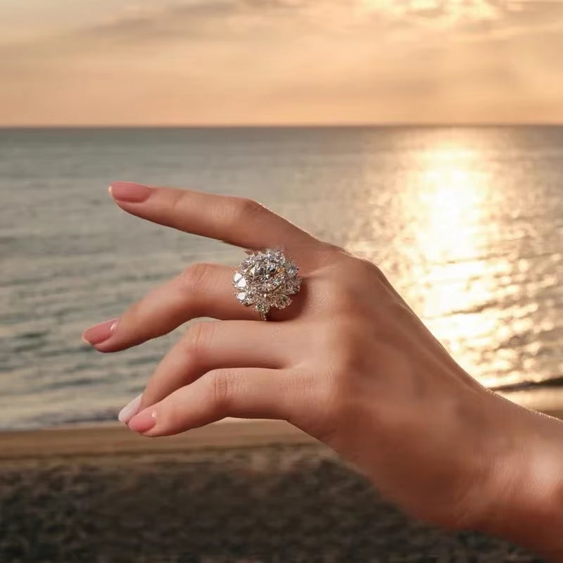 5 Carat Moissanite Ring