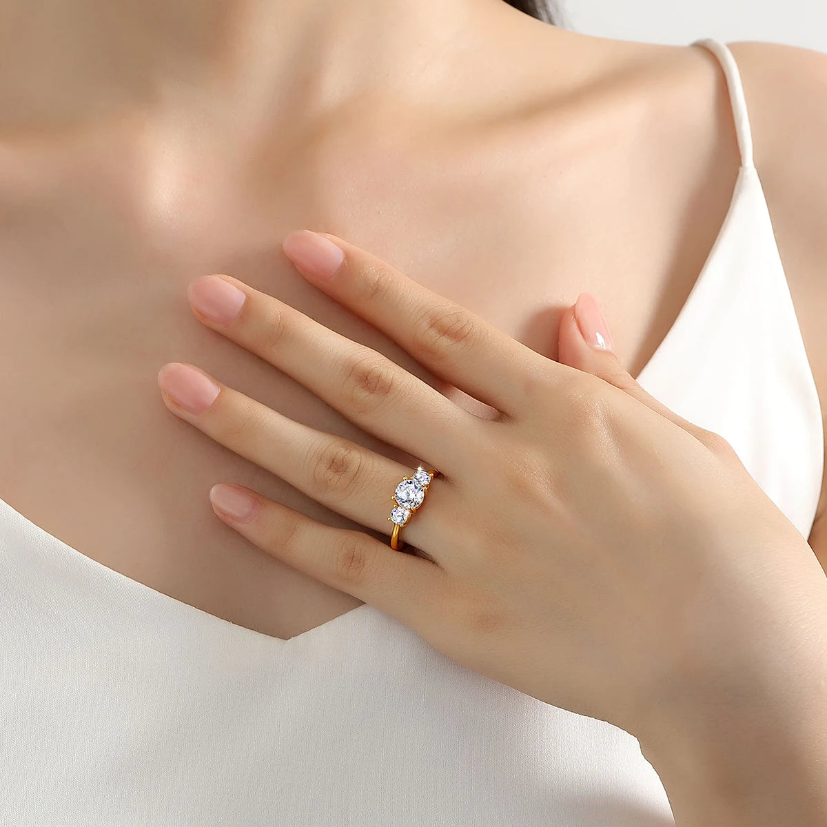 18K Gold Engagement Ring