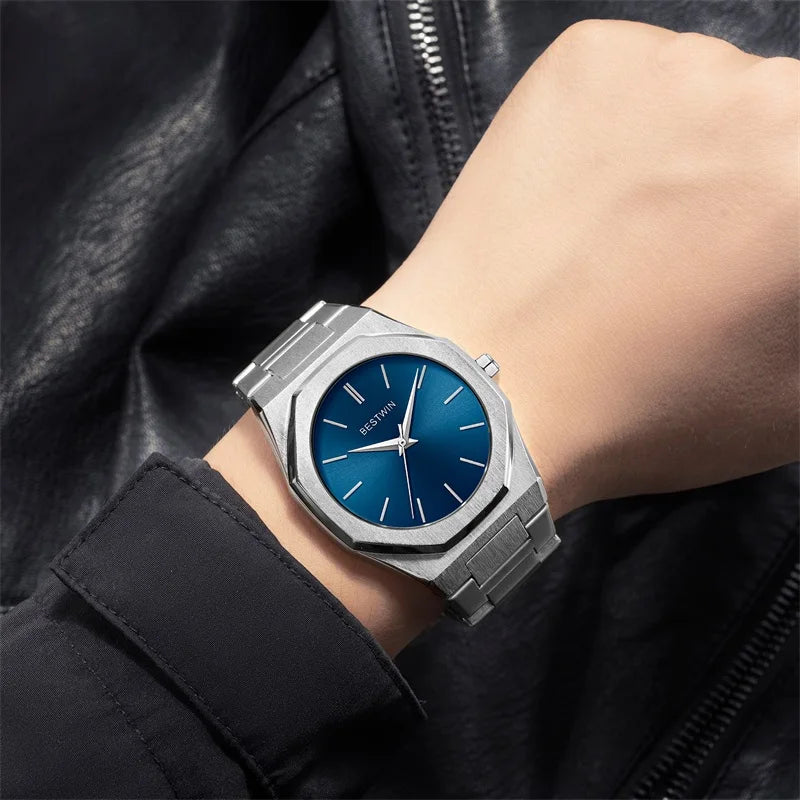 Stainless Steel Men's Wristwatch | Classic Business Waterproof Quartz Watch with Japan Movement