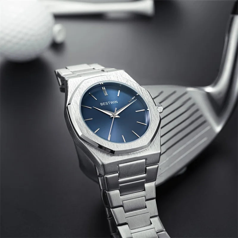 Stainless Steel Men's Wristwatch | Classic Business Waterproof Quartz Watch with Japan Movement