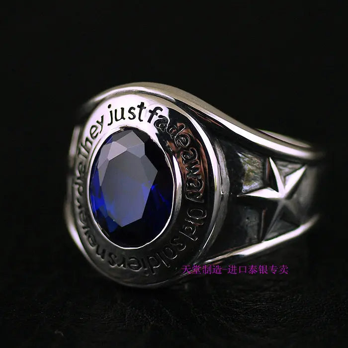Dazzle Dime® S925 Sterling Silver Heavy Vintage Men’s Ring | Thai Fine Craftsmanship