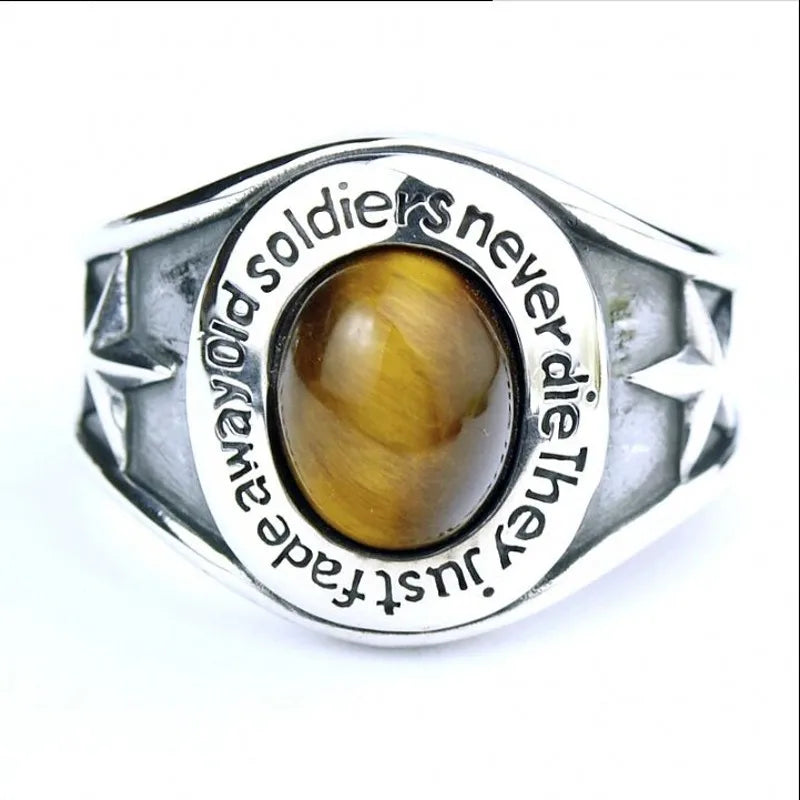Dazzle Dime® S925 Sterling Silver Heavy Vintage Men’s Ring | Thai Fine Craftsmanship