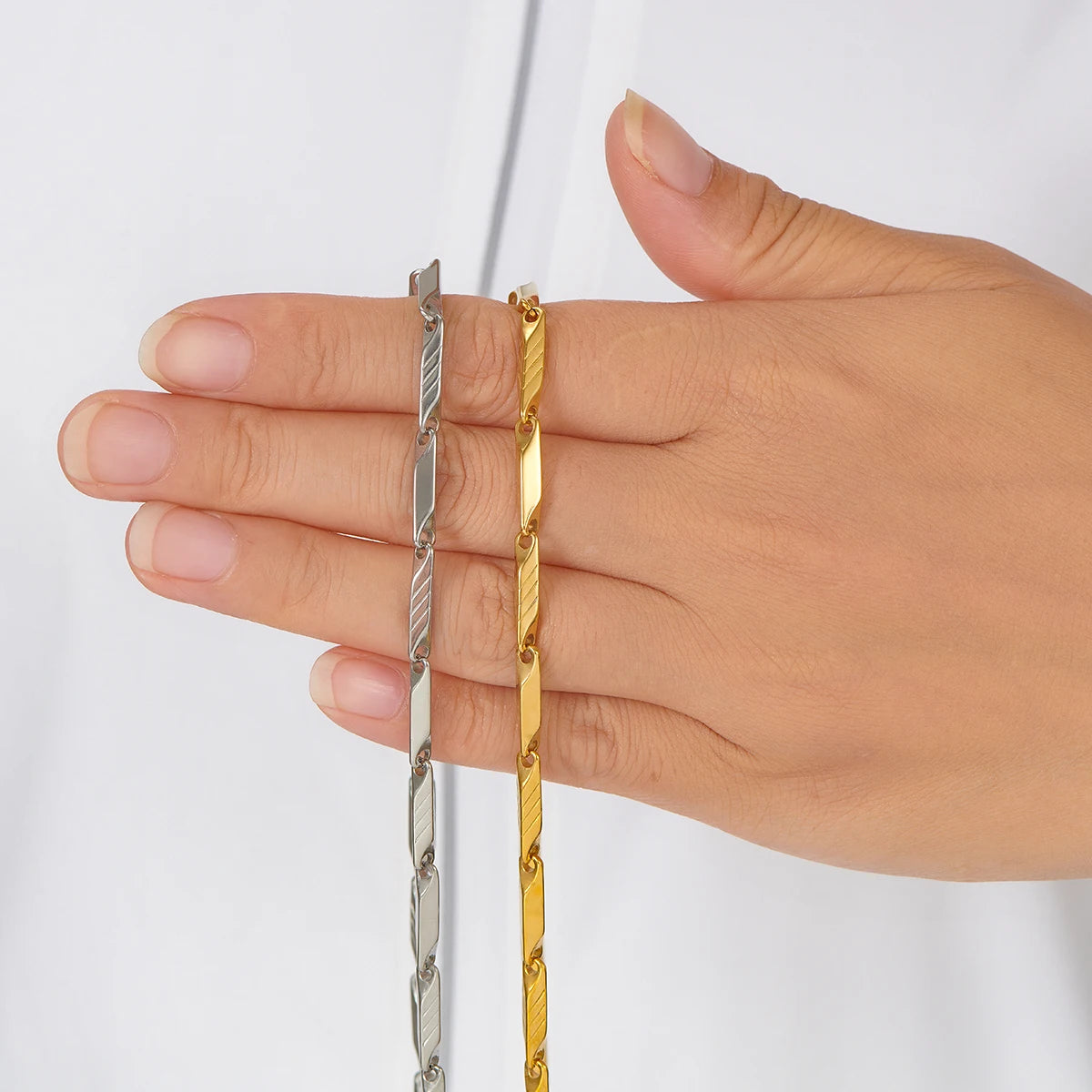 Gold-Plated Bamboo Chain