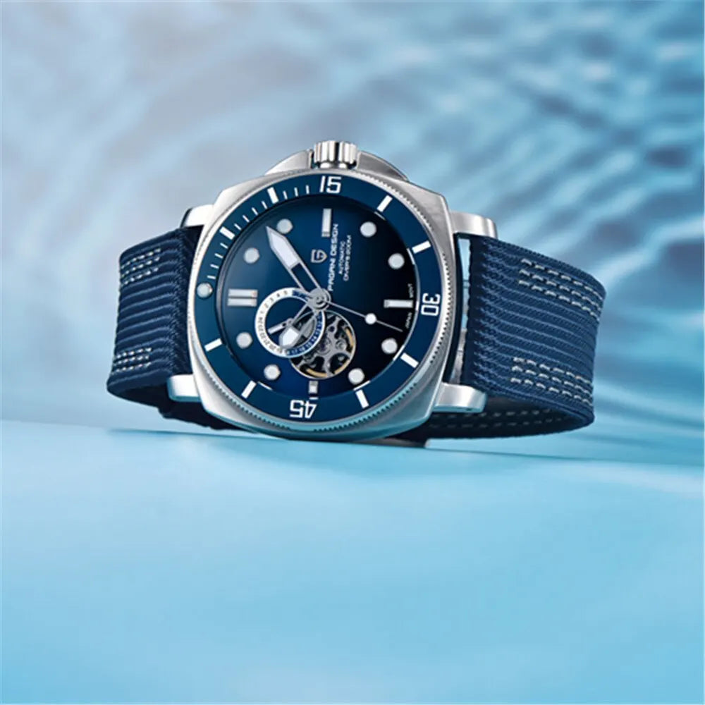 PAGANI DESIGN 2024 Sports Men's Mechanical Watch | 200M Waterproof Automatic Timepiece with Sapphire Crystal