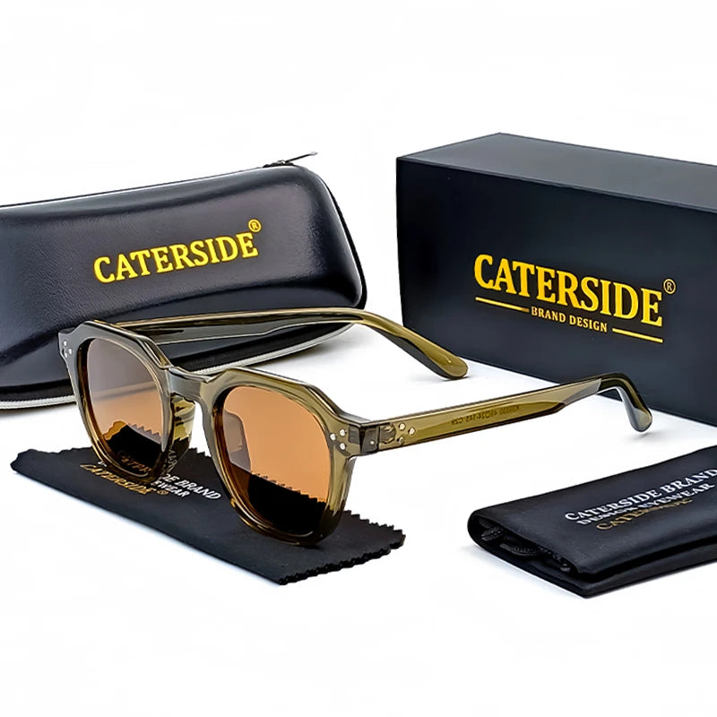 Retro Polarized Sunglasses – Ultralight TR90 Frame for Men & Women