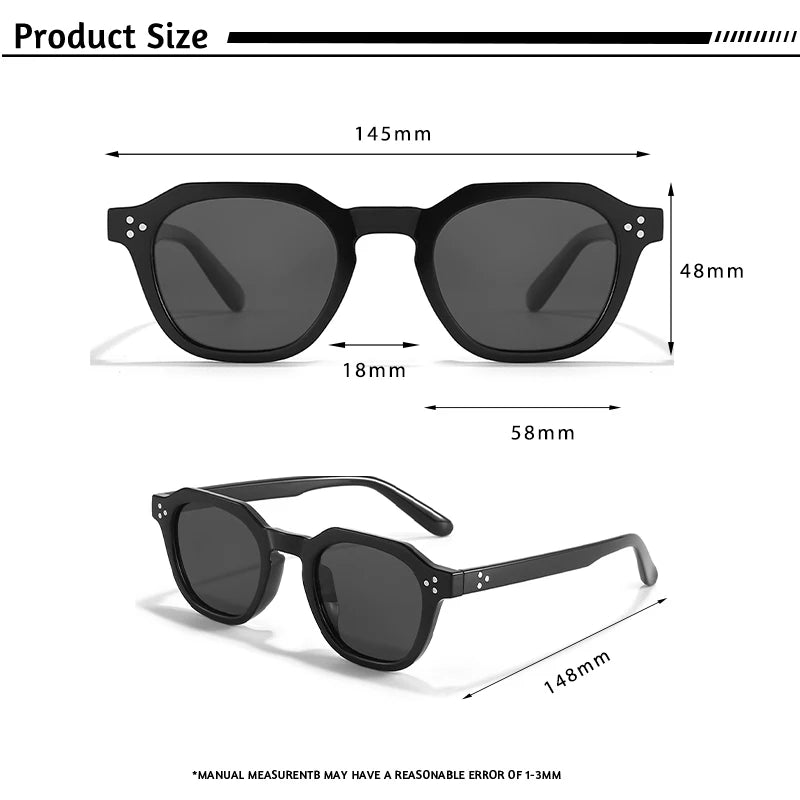Retro Polarized Sunglasses – Ultralight TR90 Frame for Men & Women