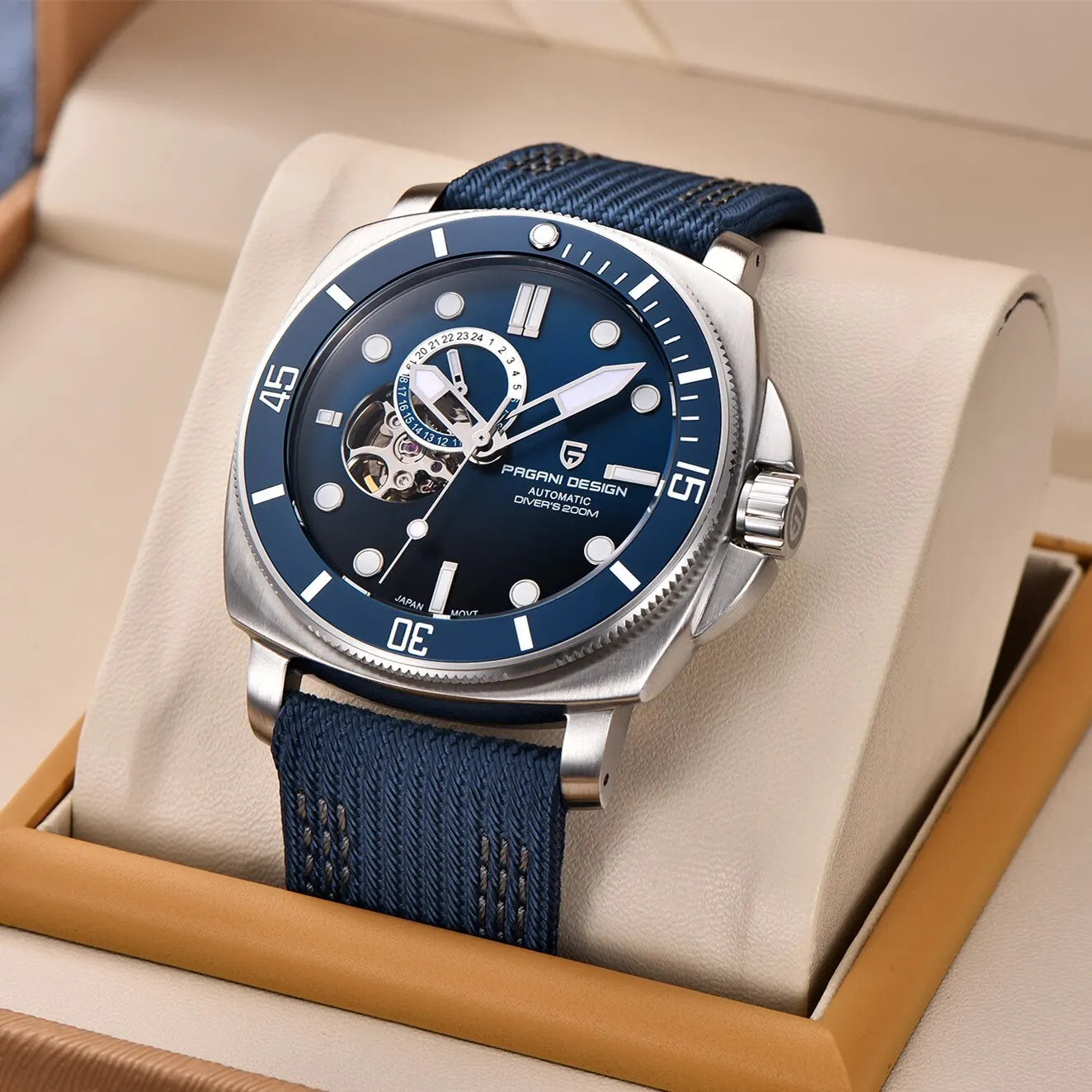 PAGANI DESIGN 2024 Sports Men's Mechanical Watch | 200M Waterproof Automatic Timepiece with Sapphire Crystal