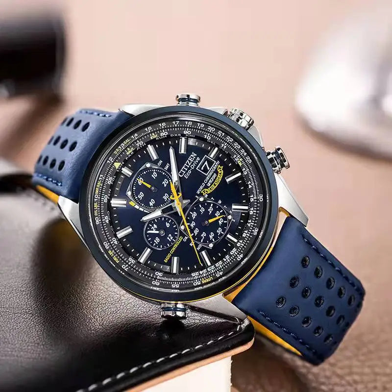 Blue Angel I Generation Men's Quartz Watch with Radio Nightlight & Kinetic Energy