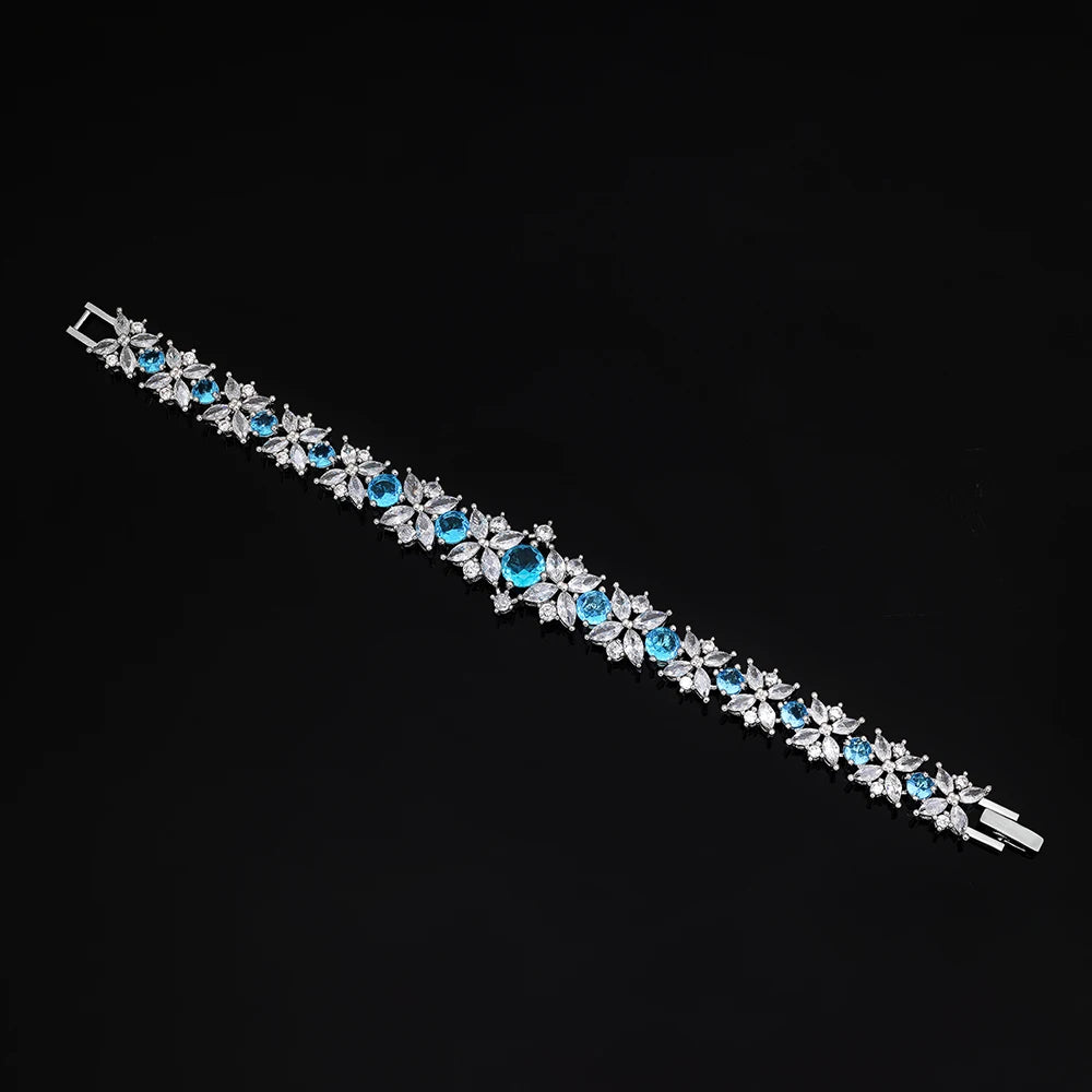 Cubic Zirconia Bridal Wedding Jewelry Set, Asian & African Crystal Wedding Jewelry Set - 4-Piece Ring