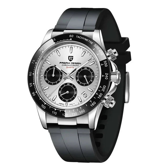 40MM V2 Men’s Retro Chronograph Quartz Watch – Sapphire Stainless Steel Waterproof Design