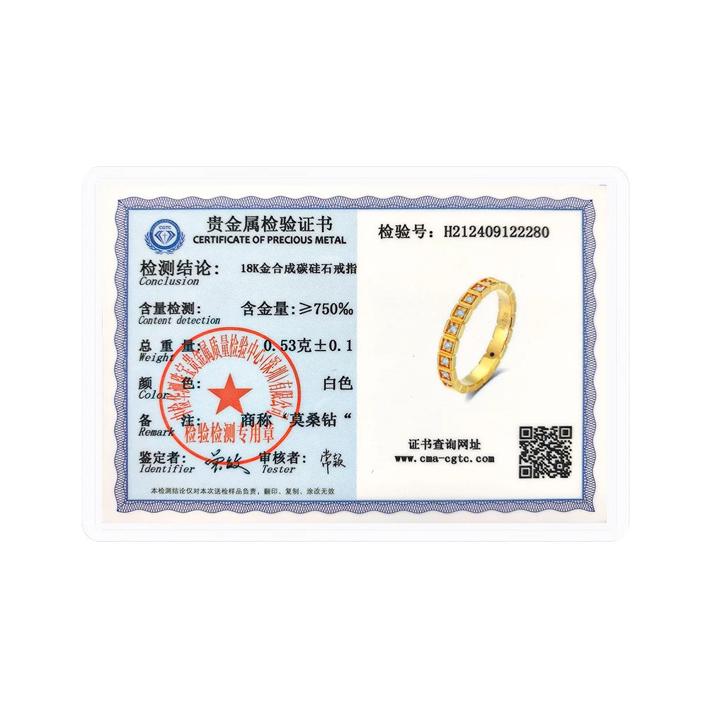 Dazzle Dime® 18K Gold Moissanite Full Eternity Ring | AU750 Certified | Elegant Wedding & Anniversary Band