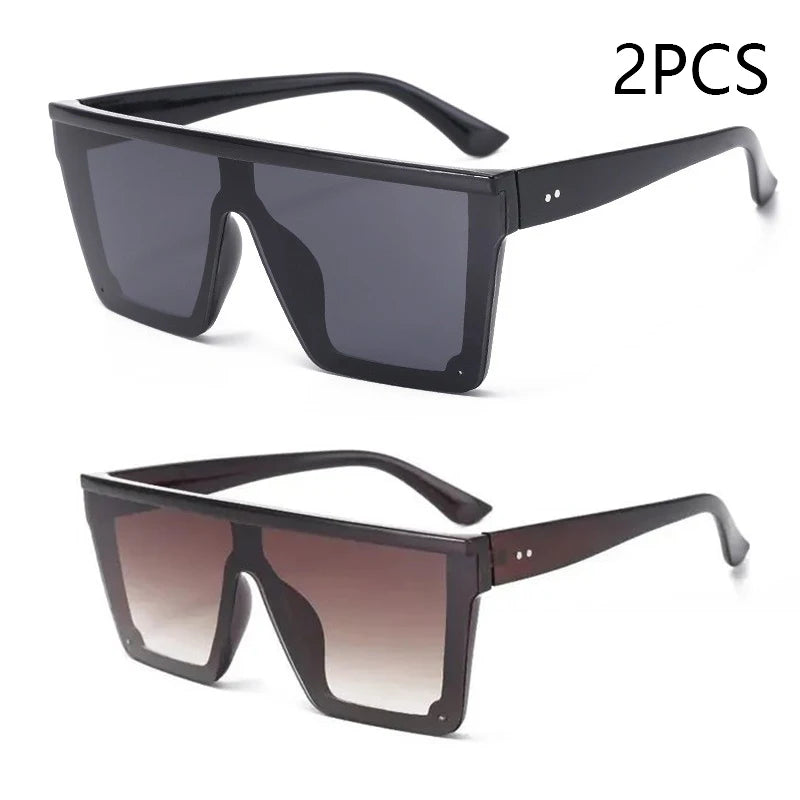 Large-Frame One-Piece Sunglasses for Women