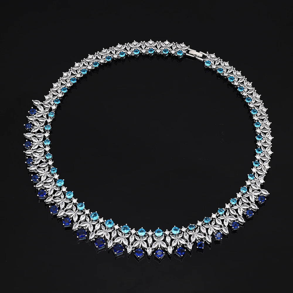 Cubic Zirconia Bridal Wedding Jewelry Set, Asian & African Crystal Wedding Jewelry Set - 4-Piece Ring