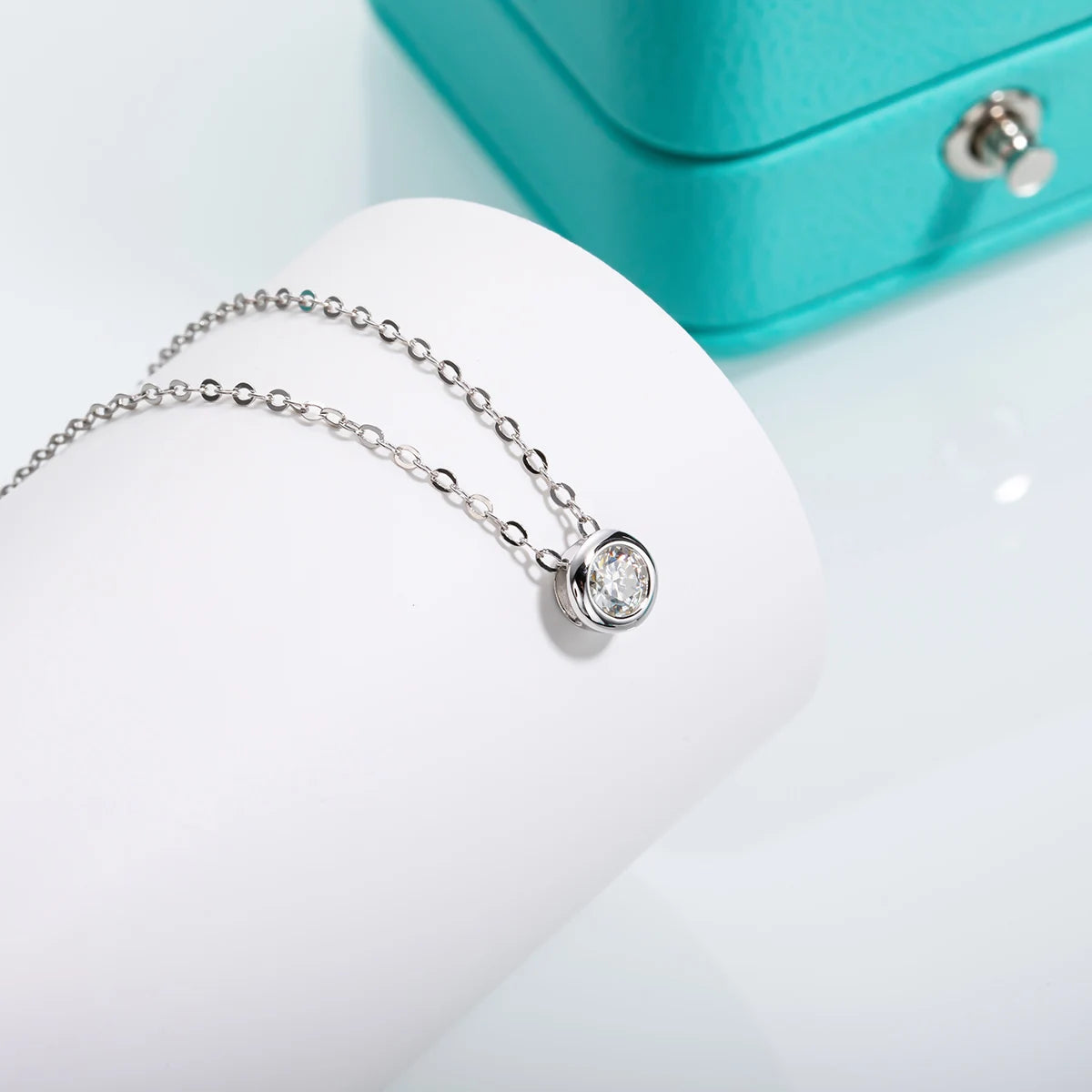 D Color Moissanite Necklace