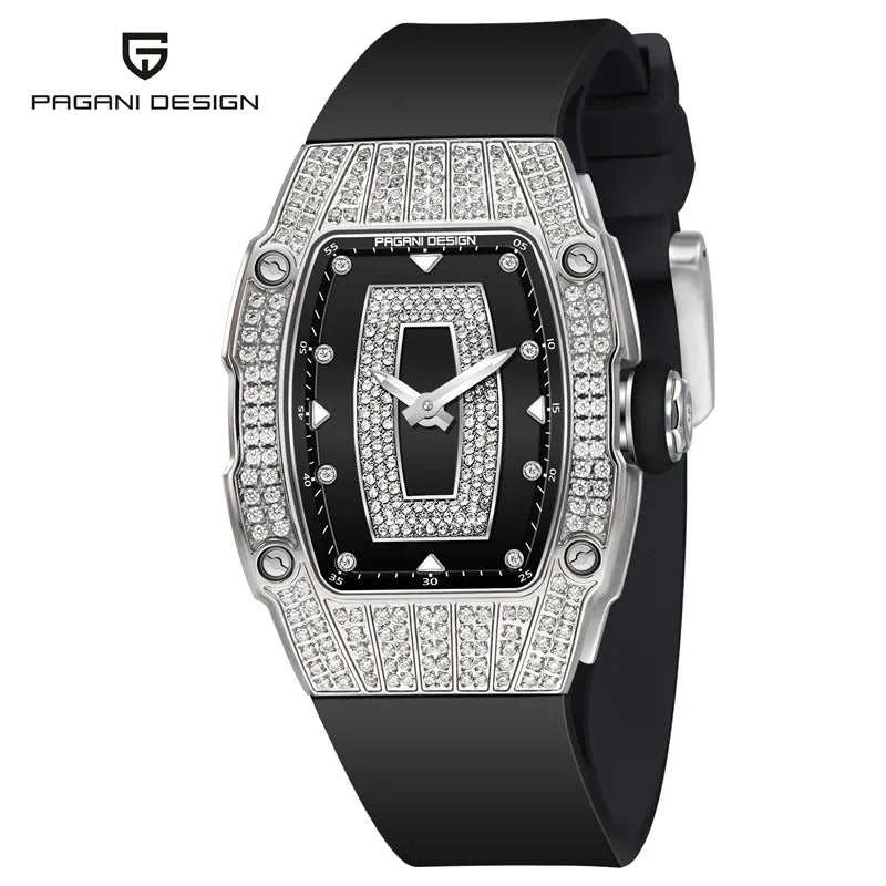 Reloj Mujer Diamond Watch for Women Luxury Silver Rose Gold Quartz Wrist Watch Relogio Feminino
