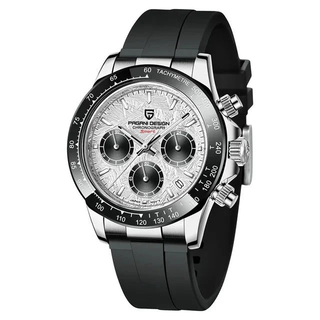 40MM V2 Men’s Retro Chronograph Quartz Watch – Sapphire Stainless Steel Waterproof Design
