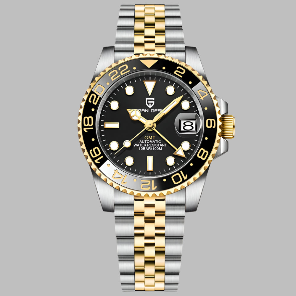 Luxury Men Mechanical Watches Stainless Steel Sapphire Glass Reloj Hombre