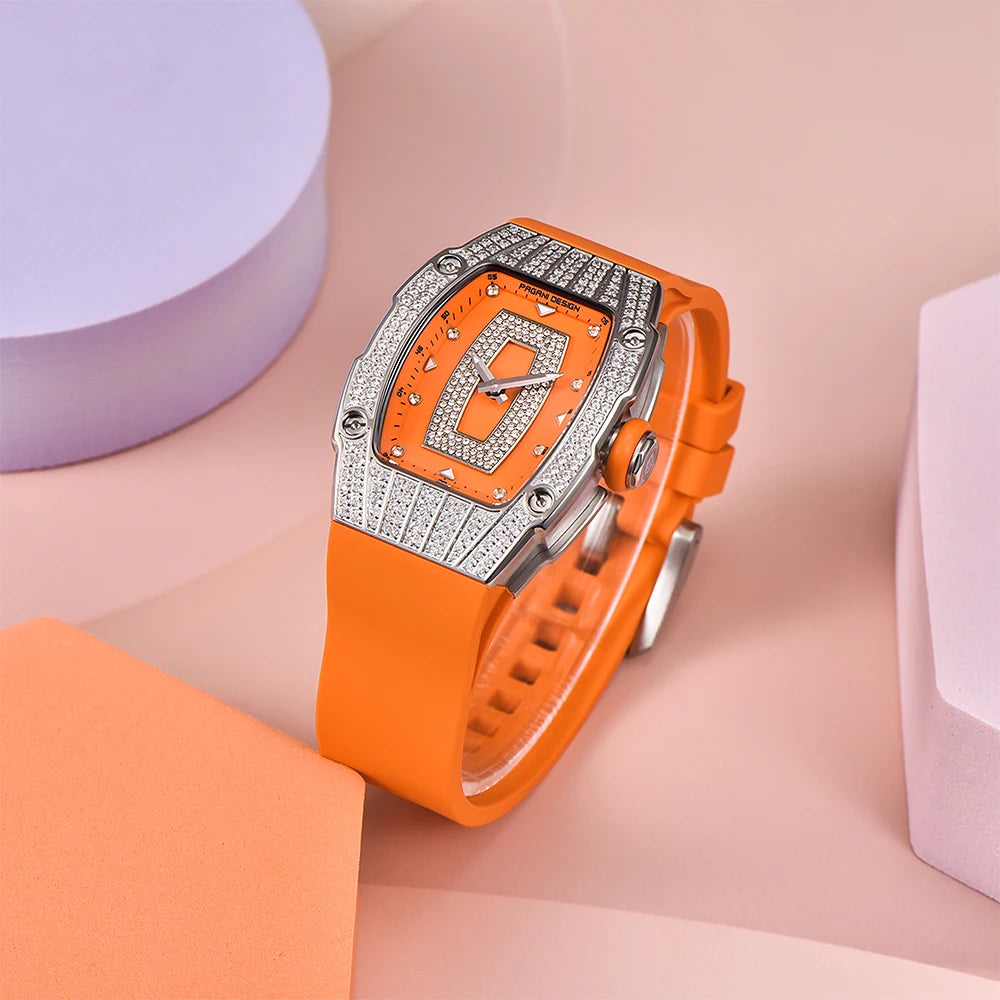 Mysterious Women's Exquisite Quartz Watch Sapphire Glass 50M Waterproof Leisure Sports Style Watches for Men