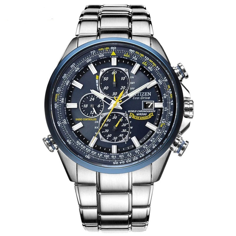 Blue Angel I Generation Men's Quartz Watch with Radio Nightlight & Kinetic Energy