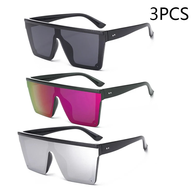 Large-Frame One-Piece Sunglasses for Women