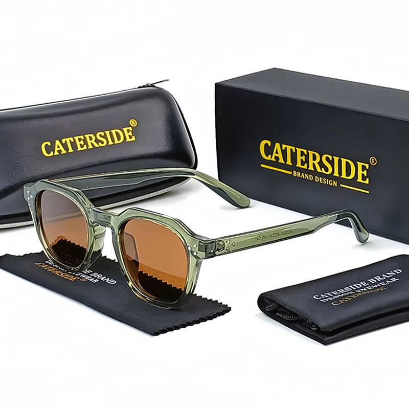 Retro Polarized Sunglasses – Ultralight TR90 Frame for Men & Women