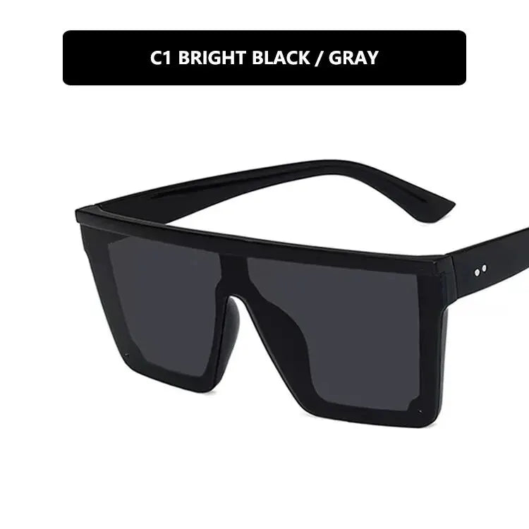 Large-Frame One-Piece Sunglasses for Women