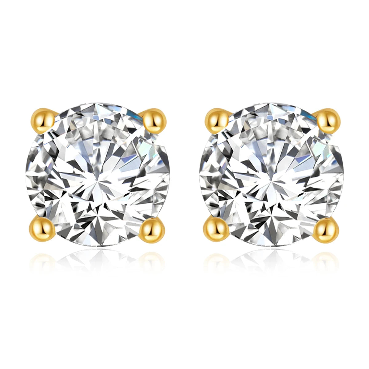 Dazzle Dime® 1CT Moissanite Pendant | 18K Yellow Gold Necklace