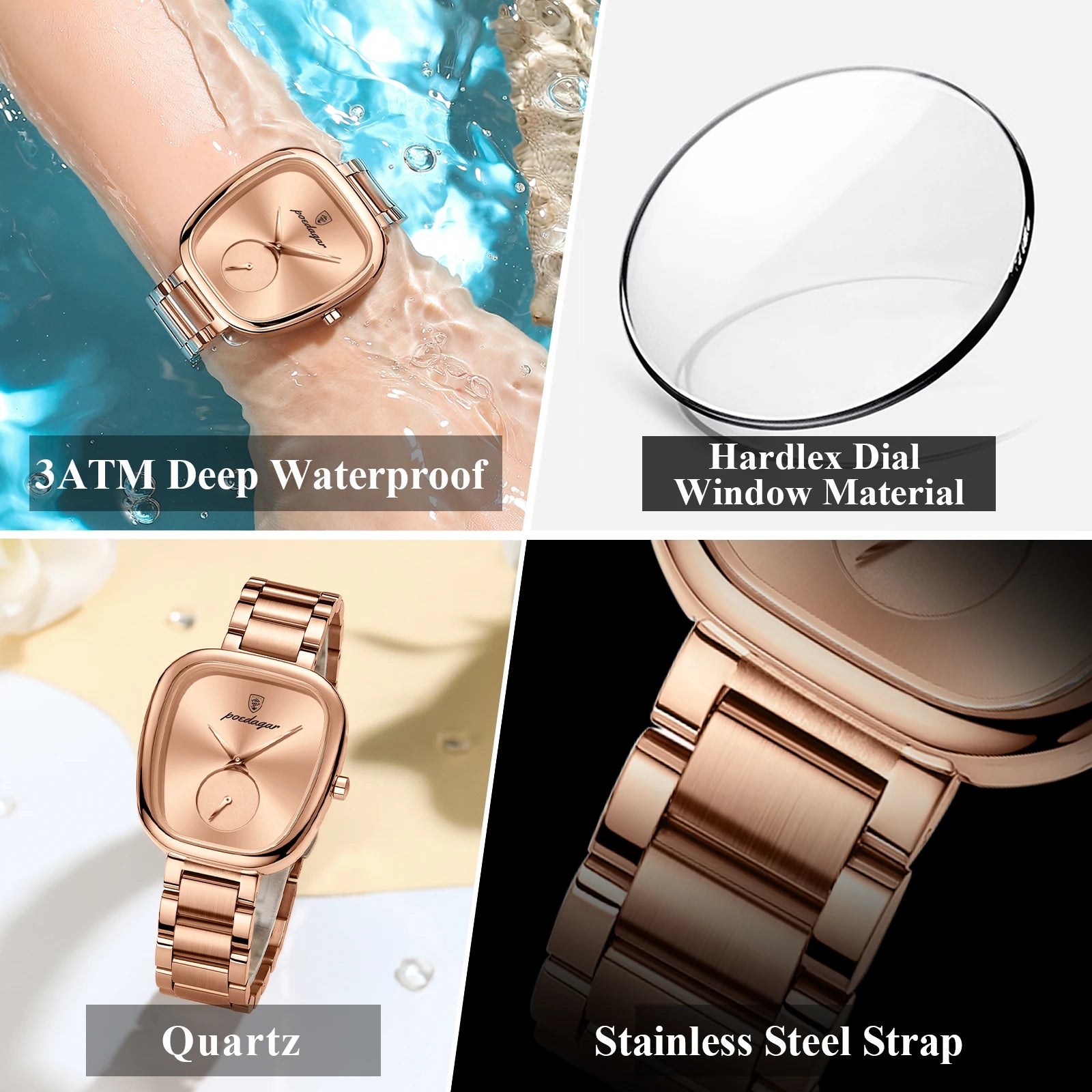 POEDAGAR Luxury Women's Watch – Timeless Elegance, Effortless Style