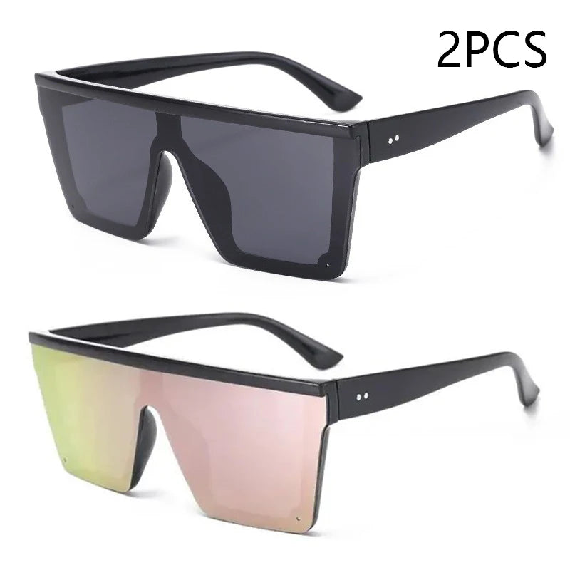 Large-Frame One-Piece Sunglasses for Women