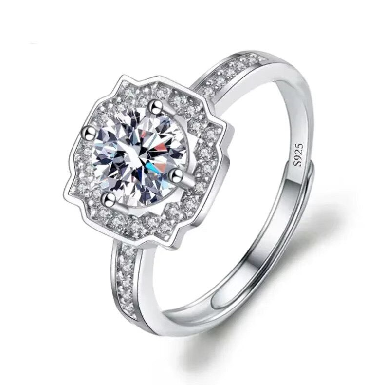 Dazzle Dime® Fine Jewelry Collection with 1CT Lab-Grown Diamonds in 925 Sterling Silver – White Gold Clad DAZZLE DIME®