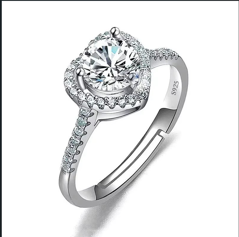 Dazzle Dime® Fine Jewelry Collection with 1CT Lab-Grown Diamonds in 925 Sterling Silver – White Gold Clad DAZZLE DIME®