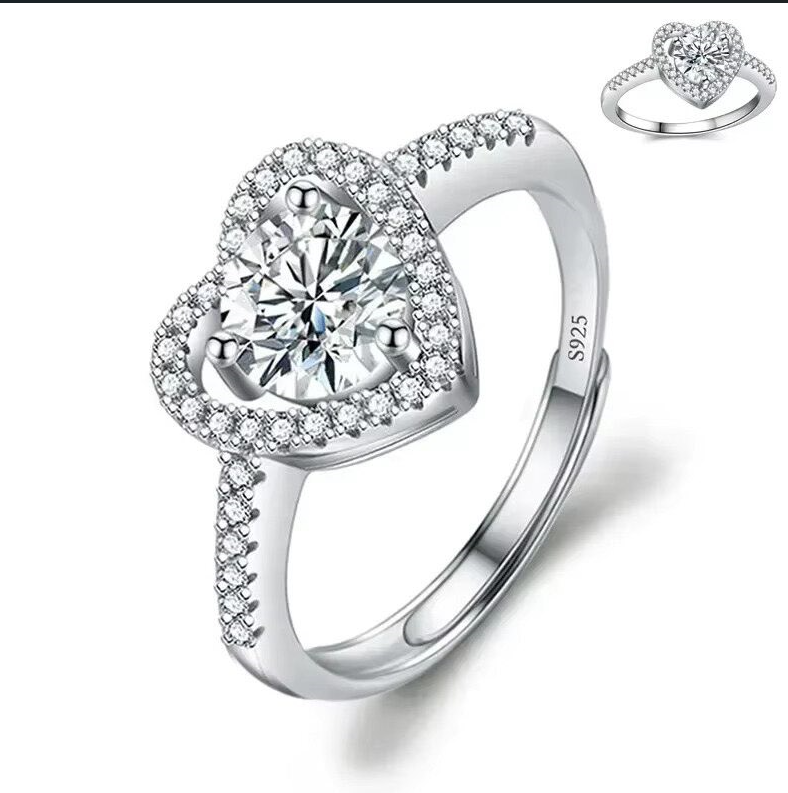 Dazzle Dime® Fine Jewelry Collection with 1CT Lab-Grown Diamonds in 925 Sterling Silver – White Gold Clad DAZZLE DIME®