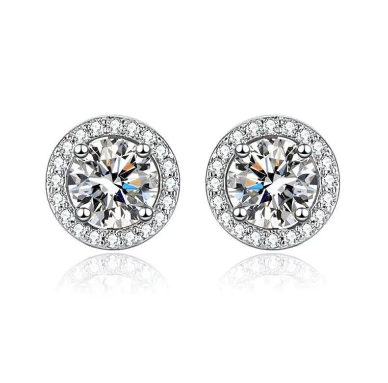 Dazzle Dime® Fine Jewelry Collection with 1CT Lab-Grown Diamonds in 925 Sterling Silver – White Gold Clad DAZZLE DIME®