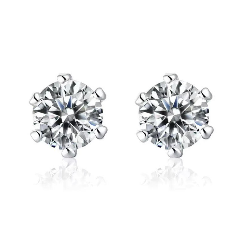 Dazzle Dime® Fine Jewelry Collection with 1CT Lab-Grown Diamonds in 925 Sterling Silver – White Gold Clad DAZZLE DIME®