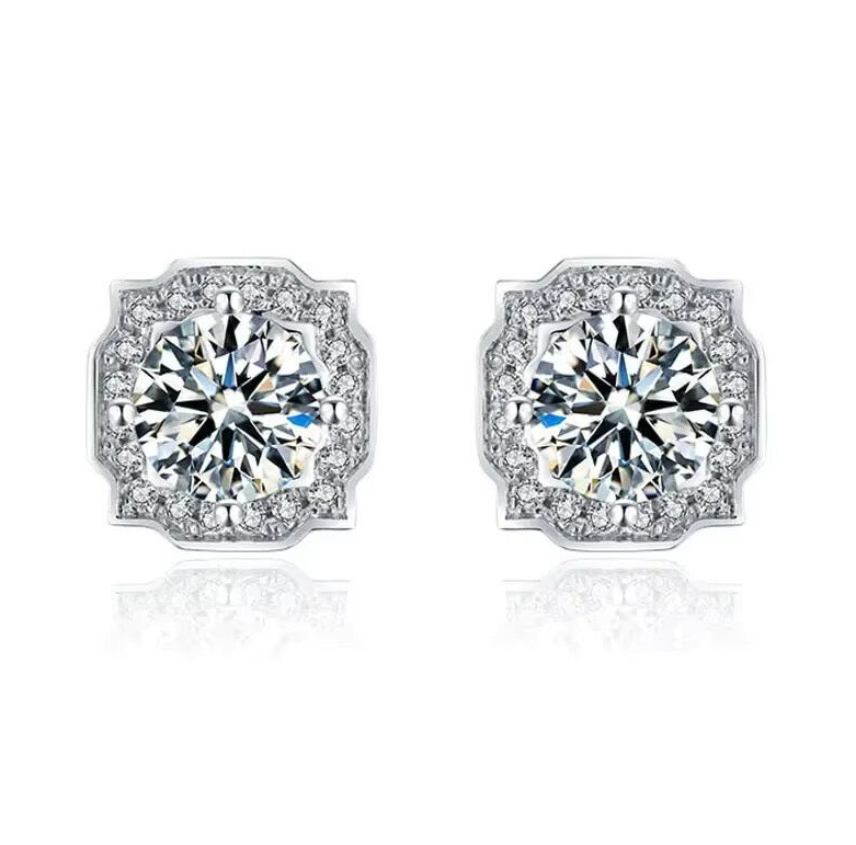 Dazzle Dime® Fine Jewelry Collection with 1CT Lab-Grown Diamonds in 925 Sterling Silver – White Gold Clad DAZZLE DIME®