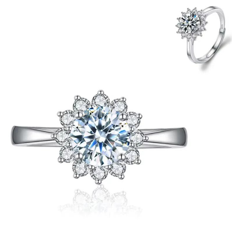 Dazzle Dime® Fine Jewelry Collection with 1CT Lab-Grown Diamonds in 925 Sterling Silver – White Gold Clad DAZZLE DIME®