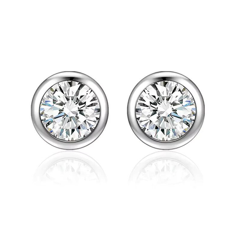 Dazzle Dime® Fine Jewelry Collection with 1CT Lab-Grown Diamonds in 925 Sterling Silver – White Gold Clad DAZZLE DIME®
